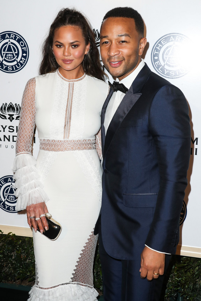 Chrissy Teigen i John Legend na gali Art of Elysium Heaven