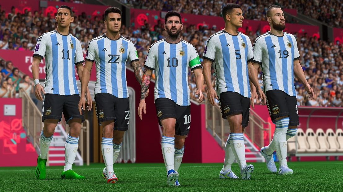 Argentína v hre FIFA 23.