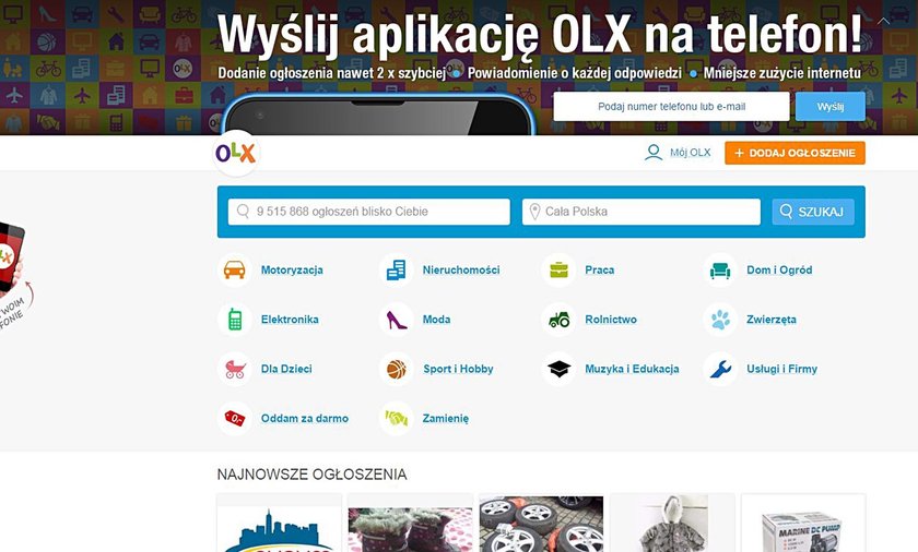 OLX wprowadza opłaty. Za sprzedaż motocykla czy ciągnika trzeba będzie  zapłacić