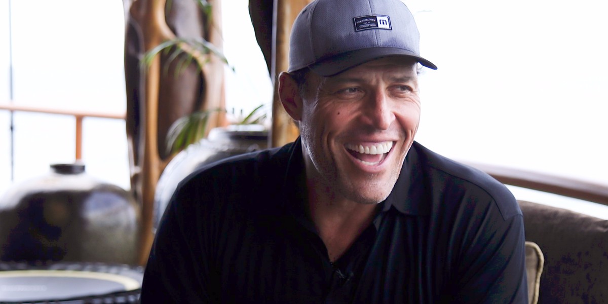 Tony Robbins starts every morning with an 'adrenal support cocktail,' a 'priming' meditation exercise, and a workout involving a 'torture machine'