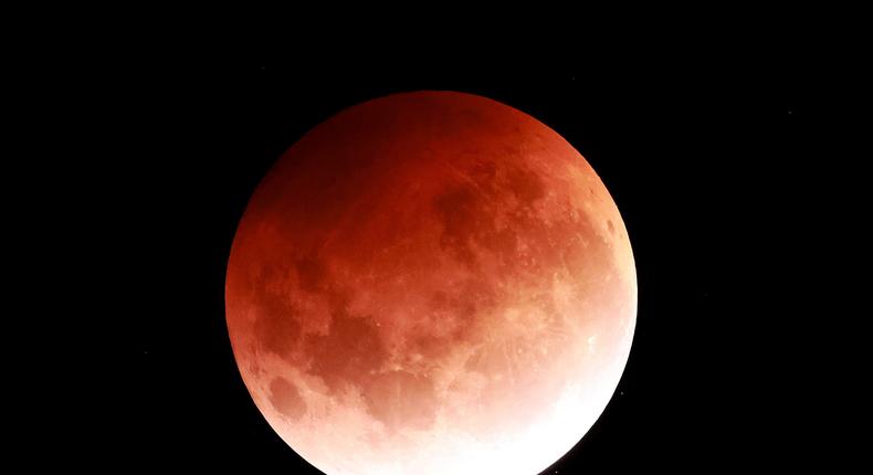 A total lunar eclipse seen in Auckland, New Zealand, on May 26.Phil Walter/Getty Images