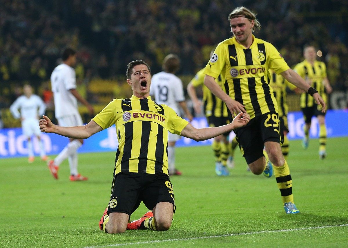 Borussia wygrala z Realem 4:1. Czery gole Lewandowskiego