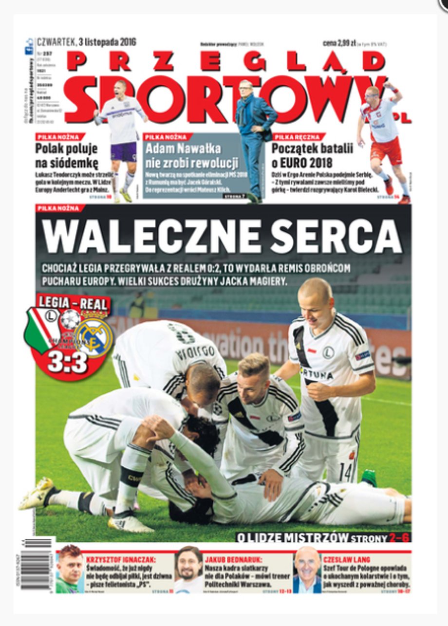 Przegląd Sportowy: "Waleczne serca"