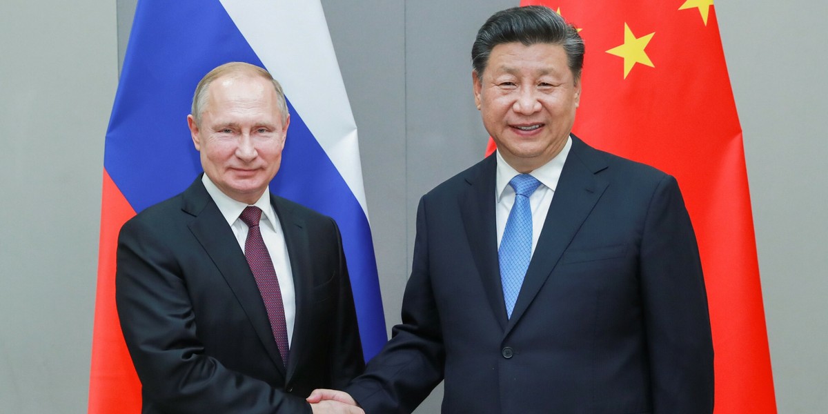 Władimir Putin i Xi Jinping.