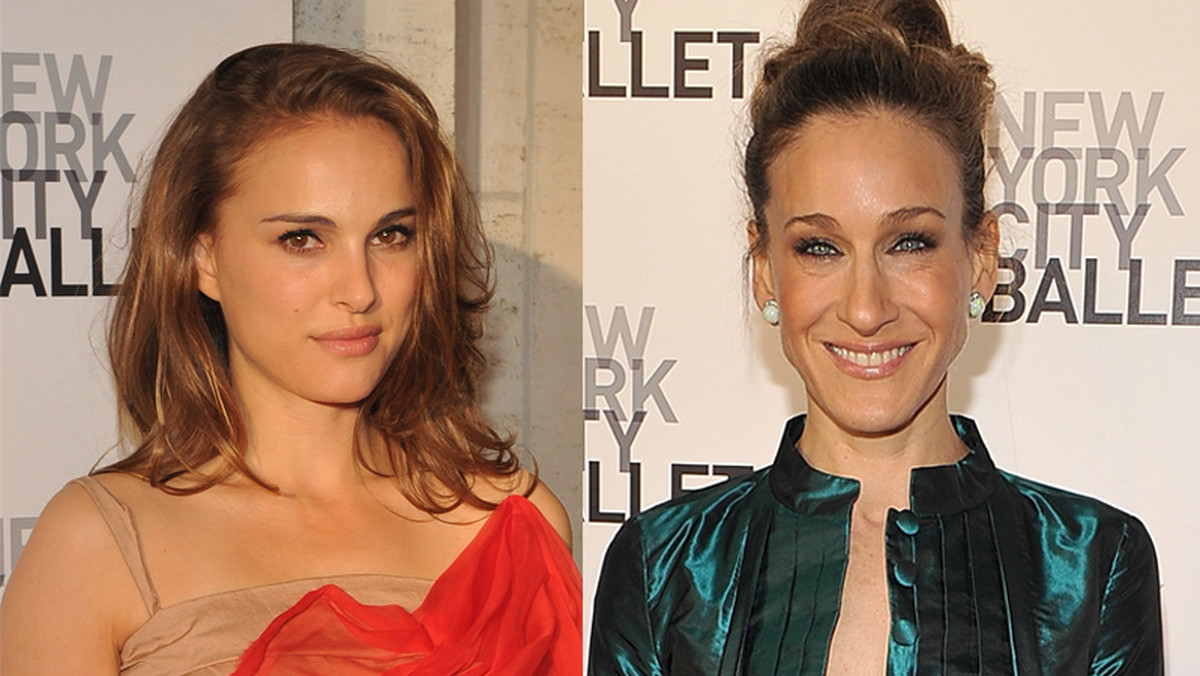 Natalie Portman  i Sarah Jessica Parker na New York City Ballet Spring Gala