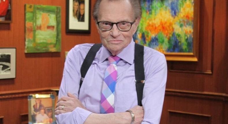 Nigerian celebrities mourn late American broadcaster, Larry King. [Instagram/LarryKingNow]