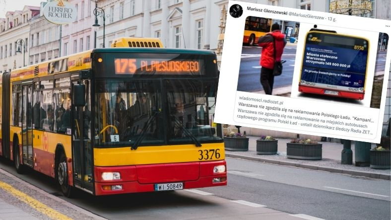 Warszawa nie zgodziła się na reklamowanie na miejskich autobusach Polskiego Ładu