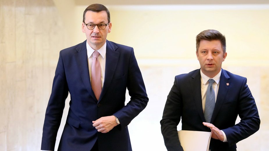 Mateusz Morawiecki i Michał Dworczyk