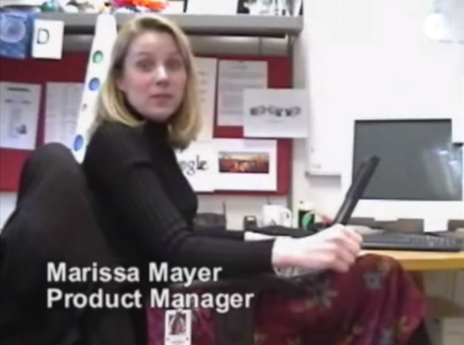 Młoda Marissa Mayer w Google