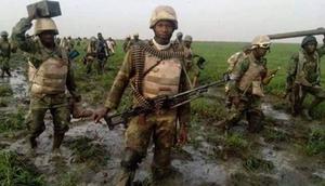 Nigerian military officers on duty [dailypost]