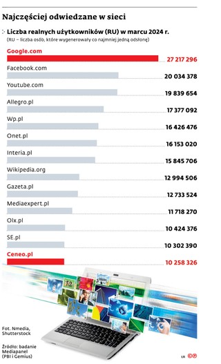 Najczęściej odwiedzane w sieci