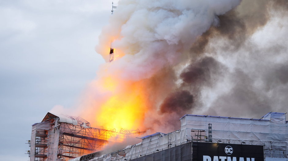 Pożar strawił we wtorek Starą Giełdę w Kopenhadze