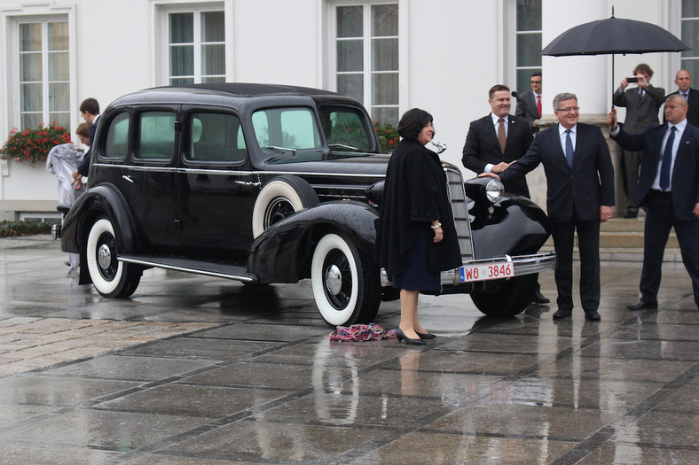 Cadillac Piłsudskiego w Belwederze