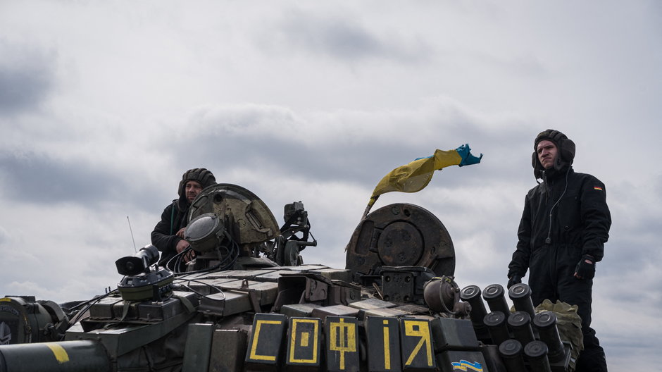 Ukraińscy żołnierze w regionie Charkowa, marzec 2024 r.