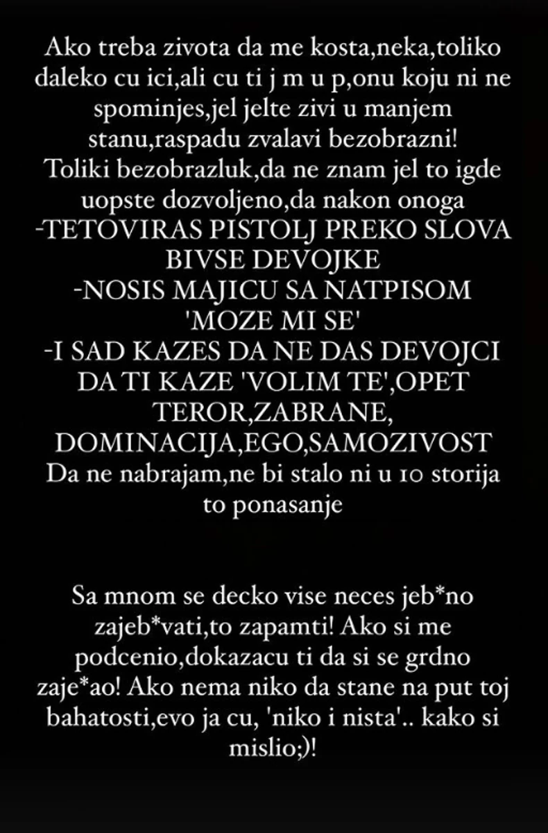 Nataša Šavija se obratila Kariću