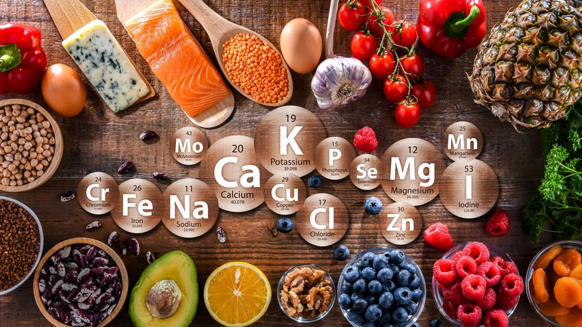 ásványi anyagok kalcium magnézium makrolemek mikroelemek vitaminok