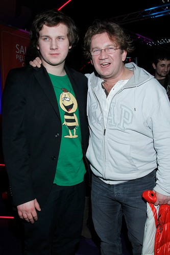 Antoni Królikowski z tatą Pawłem