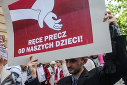 WARSAWA PROTEST PRZECIWKO EDUKACJI SEKSUALNEJ