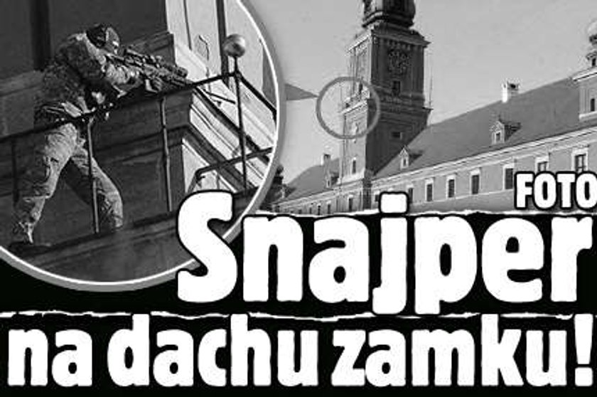 Snajper na dachu zamku! FOTO