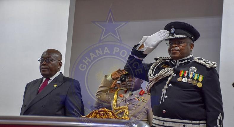 Nana Addo with James Oppong Boanuh, IGP