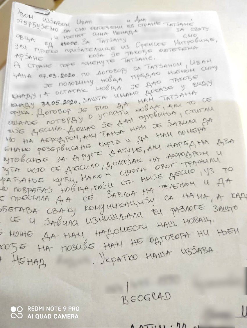 Prijave prevarenih turista