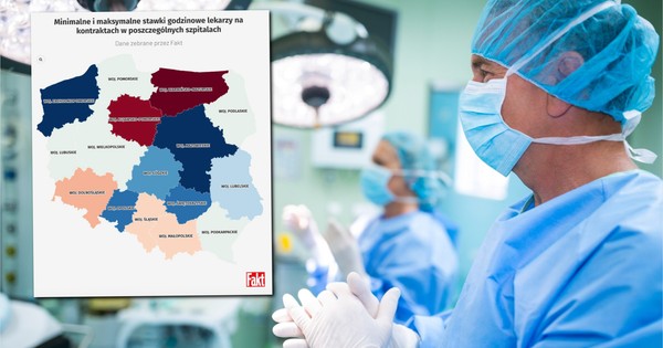 Tyle zarabiają lekarze w szpitalach w Polsce. Sprawdziliśmy stawki [MAPA]