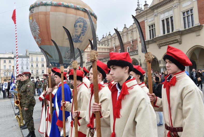 Inauguracja Roku Tadeusza Kościuszki na Rynku Głównym/ fot. Jacek Bednarczyk/PAP