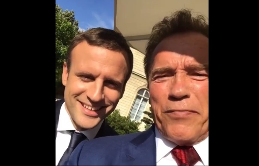 Makron i Švarceneger