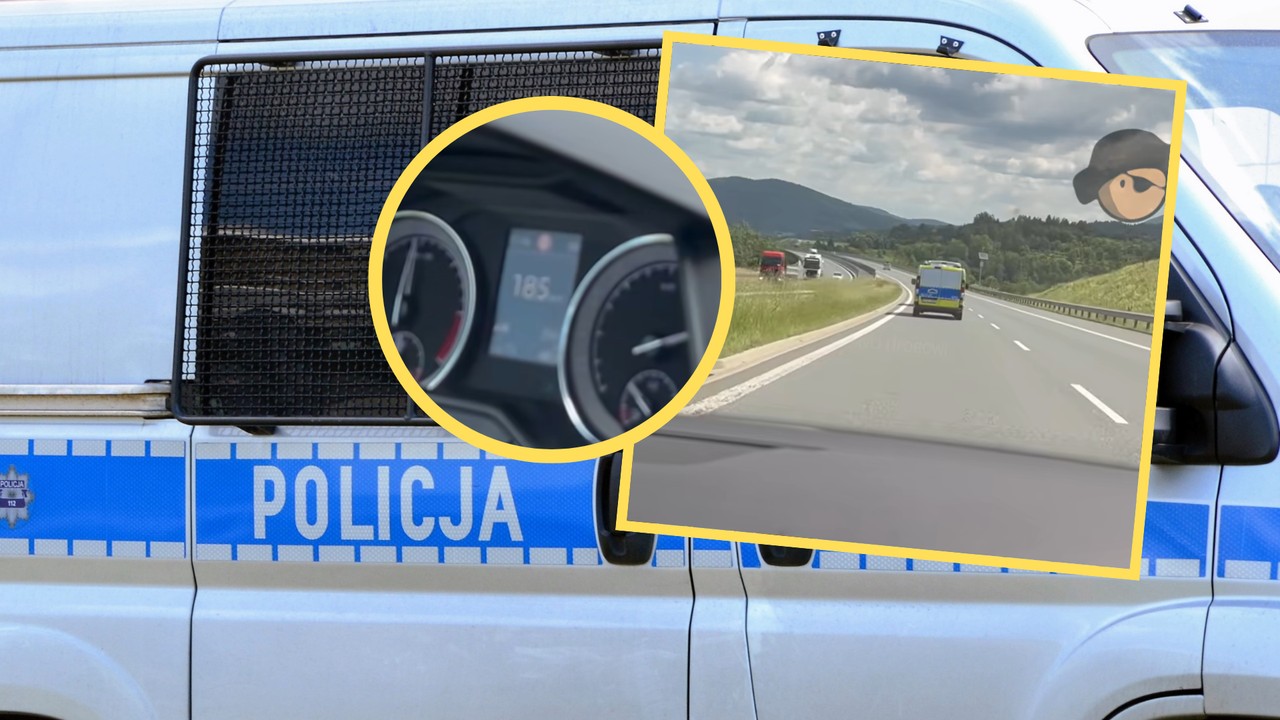 Nagranie z radiowozem na zakopiance obiegło sieć. 