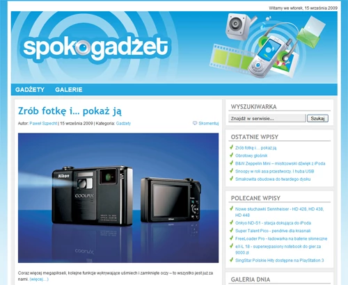 Spokogadzet.pl - nowy blog o gadżetach komputerowych