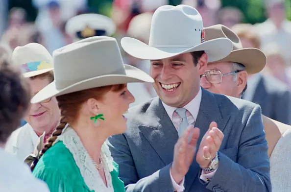 Sarah Ferguson i książę Andrzej w 1987 r. podczas ich wizyty w Kanadzie