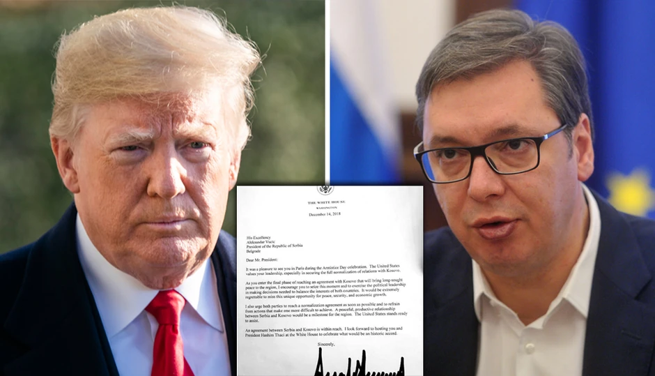 Tramp pisao VučićU i Tačiju