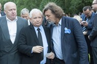 30.08.2016 Gdańsk Cmentarz Srebrzysko Pogrzeb Anny Kurskiej. Na zdjęciu: Jarosław Kaczyński i Jan Maria Tomaszewski. Fot. Wojciech Stróżyk/REPORTER