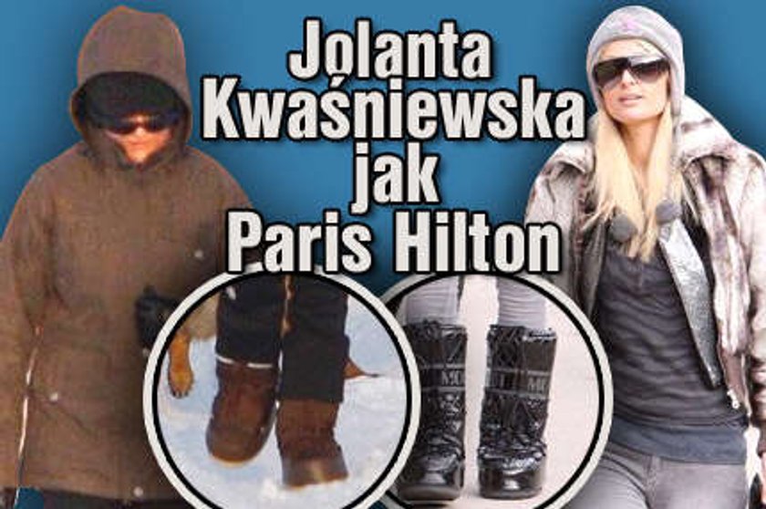 Jolanta Kwaśniewska jak Paris Hilton