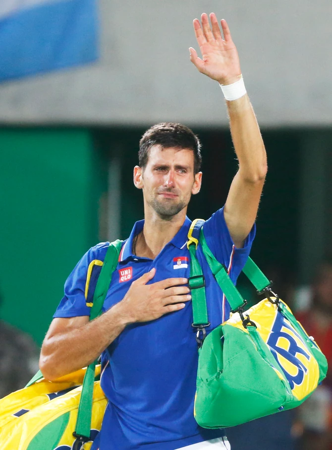 Novak Đoković nakon poraza od Huana Martina Del Potra u Riju