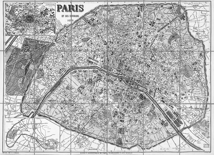Paryż i okolice, 1878, dzięki uprzejmości Biblioteki Kongresu