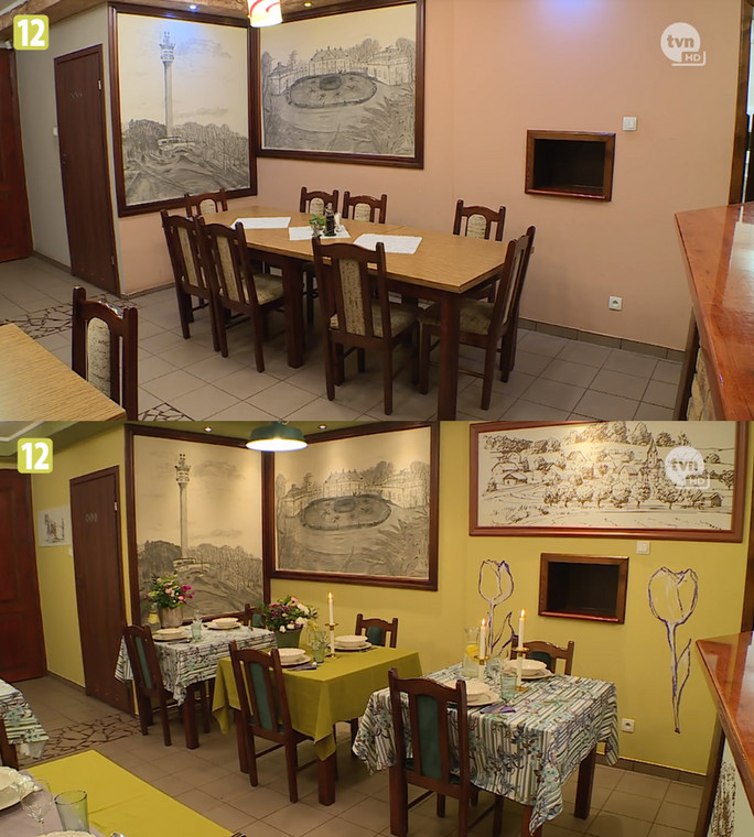 Restauracja przed i po