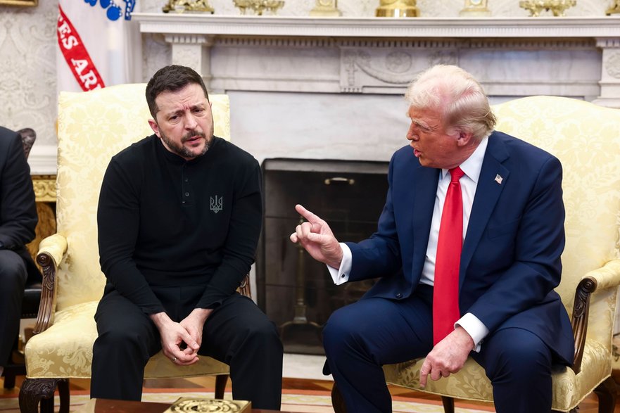 Wołodymyr Zełenski i Donald Trump, 28 lutego 2025 r.