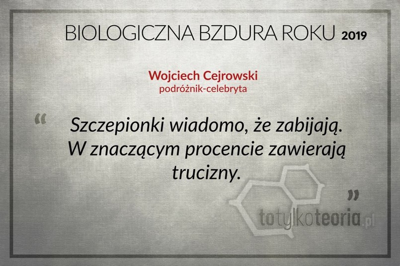 Biologiczna Bzdura Roku 2019