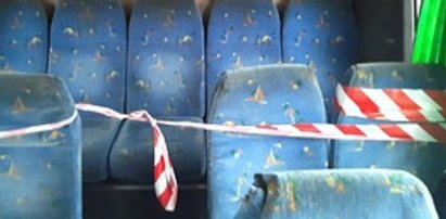 Mława: Wiózł dzieci autobusem z tekturą zamiast szyby. Policjanci czegoś takiego jeszcze nie widzieli