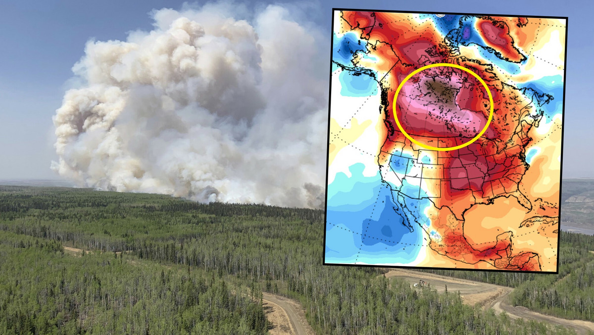 Wielkie pożary i upały niszczą Kanadę. Na mapach brakuje skali [ZDJĘCIA]