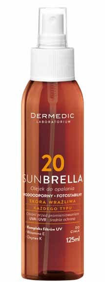 Dermedic Sunbrella, olejek do opalania SPF 20