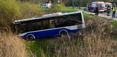 Wypadek autobusu MPK w Nowej Hucie. 9 osób rannych