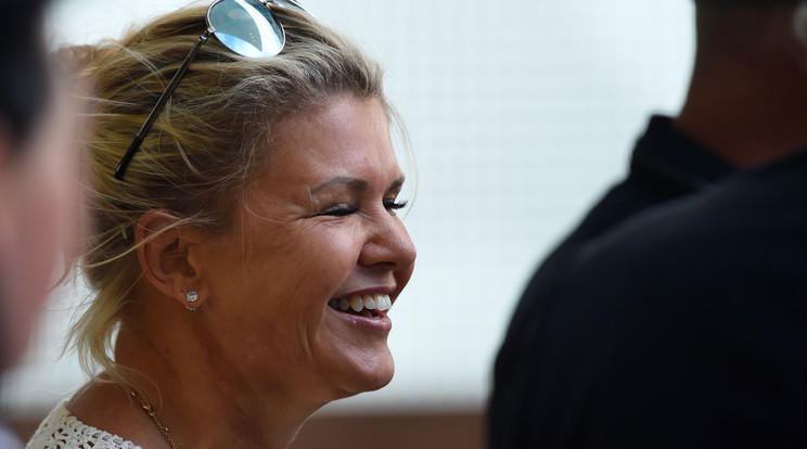 Corinna Schumacher büszke a fiára/Fotó: AFP