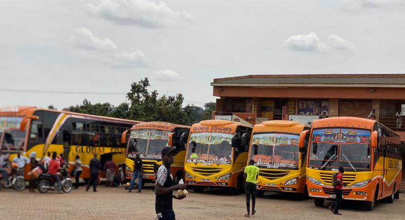 Buses travelling from Kampala to Mbarara 