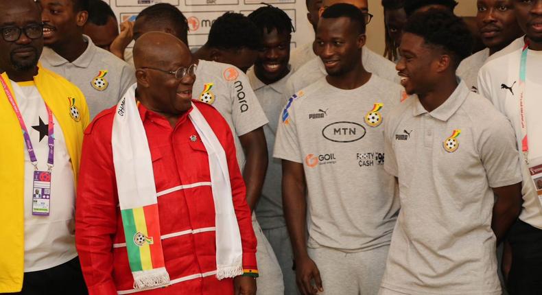 Nana Addo with Black Stars