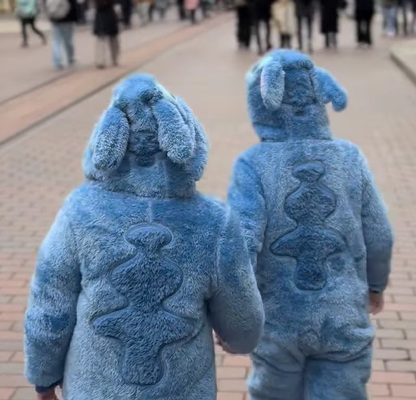 Nataša Bekvalac sa porodicom u Diznilendu