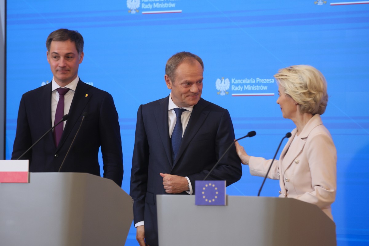 Donald Tusk, Ursula von der Leyen, Alexander De Croo