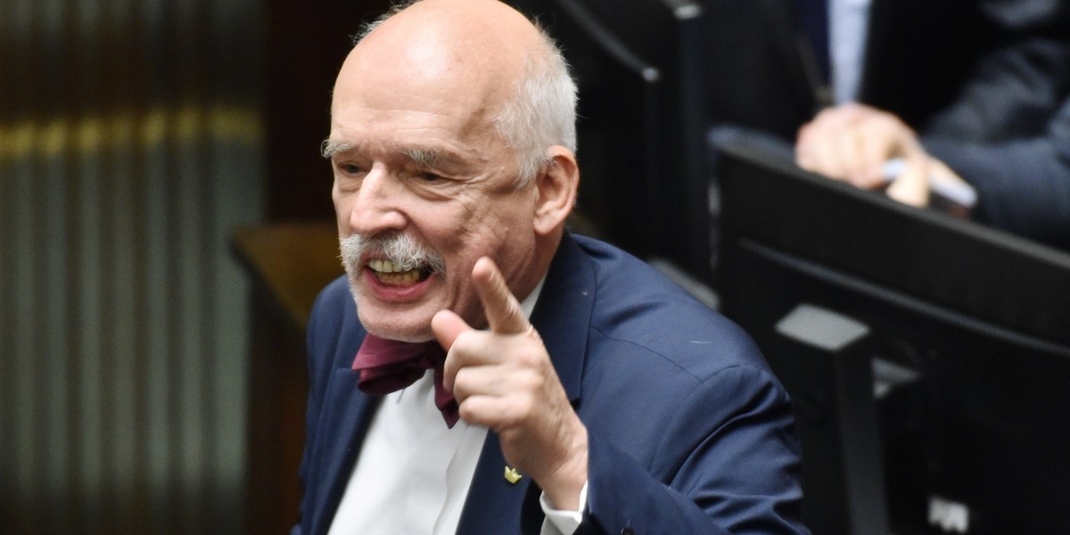 Janusz Korwin-Mikke w Sejmie. 