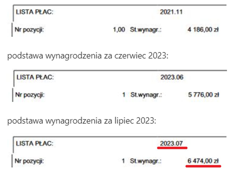 Tak zmieniły się zarobki pielęgniarki z tytułem magistra i specjalizacją w jednym z krakowskich szpitali.